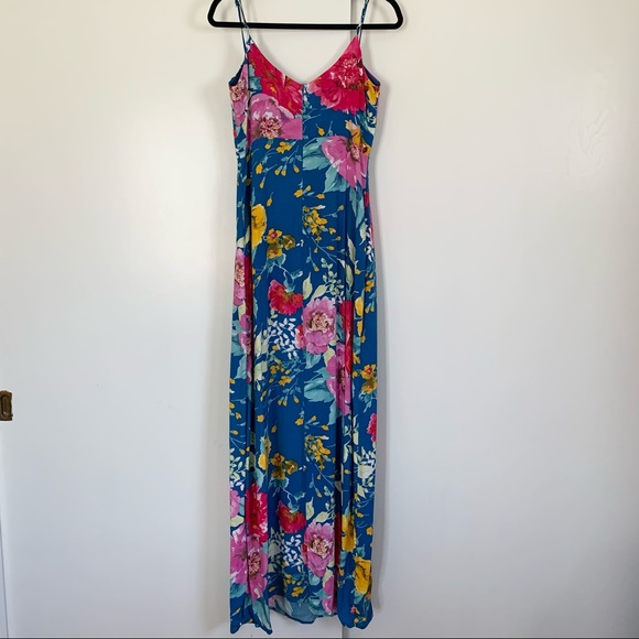 Lulu’s Floral Print Maxi Dress - Picture 3 of 5